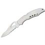 Byrd Brand Knives 03PS Part Serrated Blade Cara Cara Lockback Knife with Stainless Handles Byrd Brand Knives 03PS Part Serrated Blade Cara Cara Lockback Knife with Stainless Handles