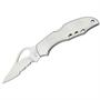 Byrd Brand Knives 04PS Part Serrated Meadowlark Lockback Knife with Stainless Handles Byrd Brand Knives 04PS Part Serrated Meadowlark Lockback Knife with Stainless Handles