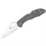 Spyderco Knives 11PSFG Part Serrated Delica 4 Lockback Knife with Foliage Green Handles Spyderco Knives 11PSFG Part Serrated Delica 4 Lockback Knife with Foliage Green Handles