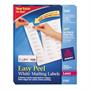 Avery Easy Peel White Mailing Labels for Laser Printers, 1 x 2.62 Inch, Box of 3000 Labels (5160) Avery Easy Peel White Mailing Labels for Laser Printers, 1 x 2.62 Inch, Box of 3000 Labels (5160)