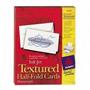 Avery Textured Half-Fold Greeting Cards for Inkjet Printers, Uncoated, 5.5 x 8.5 Inches, White, Box of 30 (03378) Avery Textured Half-Fold Greeting Cards for Inkjet Printers, Uncoated, 5.5 x 8.5 Inches, White, Box of 30 (03378)