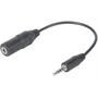 2.5mm 4C Plug to 3.5mm Stereo Jack Adapter 6" 2.5mm 4C Plug to 3.5mm Stereo Jack Adapter 6"