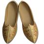 Embroidered Punjabi Shoe With Tilla Work For Men