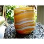 Handmade Alabaster Votive Container (Egypt) Handmade Alabaster Votive Container (Egypt)