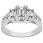 14k Gold 2ct TDW Emerald/ Diamond Engagement Ring