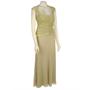 Patra Women's Metallic Mesh and Chiffon Dress