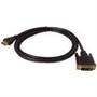 SIIG HDMI to DVI-D Cable-6ft - 1 x HDMI Male Digital Audio/Video - 1 x DVI-D (Single-Link) Male Digital Video - Gold-plated Connectors - Black SIIG HDMI to DVI-D Cable-6ft - 1 x HDMI Male Digital Audio/Video - 1 x DVI-D (Single-Link) Male Digital Video - Gold-plated Connectors - Black