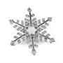 Silver Tone Snowflake Brooch Pin Jewelry Silver Tone Snowflake Brooch Pin Jewelry