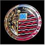 Bellisimo! America's Flag Design Hand Painted Coa - COASTER-0901 Bellisimo! America's Flag Design Hand Painted Coa - COASTER-0901
