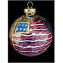 Bellisimo! America's Flag Design Hand Painted Heavy - ORNAL-0901 Bellisimo! America's Flag Design Hand Painted Heavy - ORNAL-0901