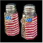Bellisimo! America's Flag Design Hand Painted Salt P - SP-0901 Bellisimo! America's Flag Design Hand Painted Salt P - SP-0901