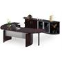 Napoli Executive Office Furniture / Home Office Furniture Package 7 in Mahogany - Mayline Office Furniture Napoli Executive Office Furniture / Home Office Furniture Package 7 in Mahogany - Mayline Office Furniture