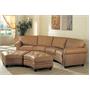 Leather Sectional Sofa Set - 2 Piece in Camel Leather - Charleston - CHAR-SOFA-SET-1 Leather Sectional Sofa Set - 2 Piece in Camel Leather - Charleston - CHAR-SOFA-SET-1